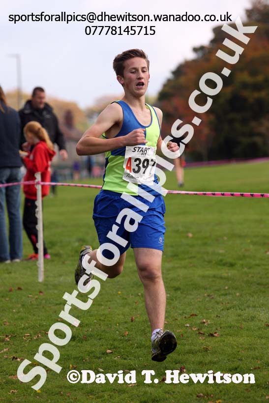 Boys under-15s Northern Cross Country Relays, Graves Park, Sheffield. Photo: David T. Hewitson/Sports for All Pics